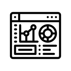 analytics line icon