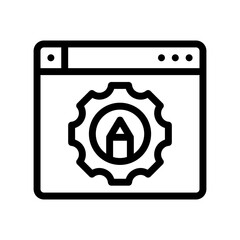 settings line icon
