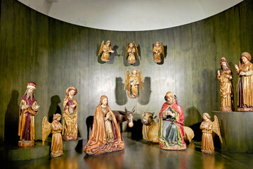 Naples Campania Italy. Nativity scene inside the Certosa di San Martino (Charterhouse of St....