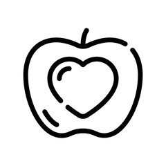 apple line icon