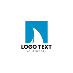 Sail, Catamaran Boat Logo Modern Design 