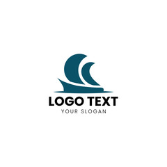 Sail, Catamaran Boat Logo Modern Design 