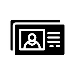 id card glyph icon