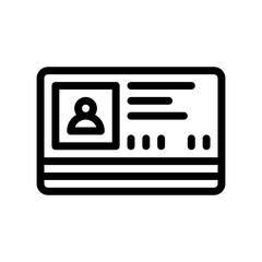 presentation cards line icon