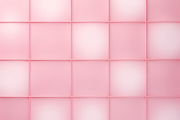 Fototapeta premium Abstract grid pattern on pink background.