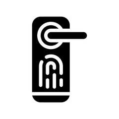 door handle glyph icon