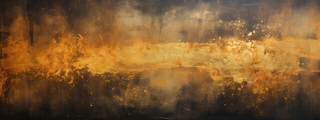 abstract painting background texture with dark golden - obrazy, fototapety, plakaty