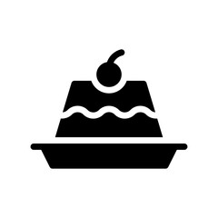 pudding glyph icon