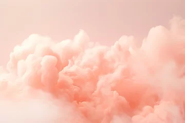 Deurstickers Clouds in the sky. Abstract defocus gradient color background in for creative needs, wallpapers, web. peach fuzz color © Andrey