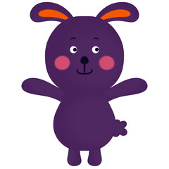 Cute rabbit with smile