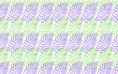 Vector seamless pattern with tropical palm leaves on a white background. Pattern for textiles, decoration and design.