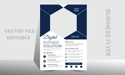 Corporate business  flyer design template