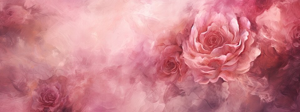abstract painting background texture with dark old rose
