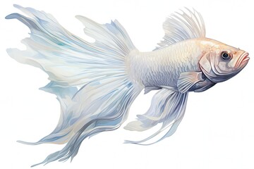 Fototapeta premium fish on white background