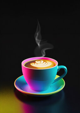 cup of coffee with smoke