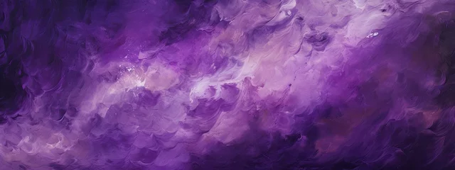 Schilderijen op glas abstract painting background texture with dark purple © paisorn