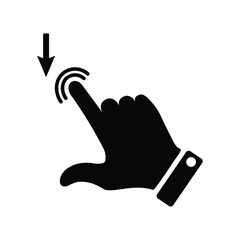 touch screen icon, finger touch gesture
