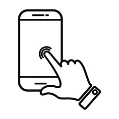 touch screen icon, finger touch gesture