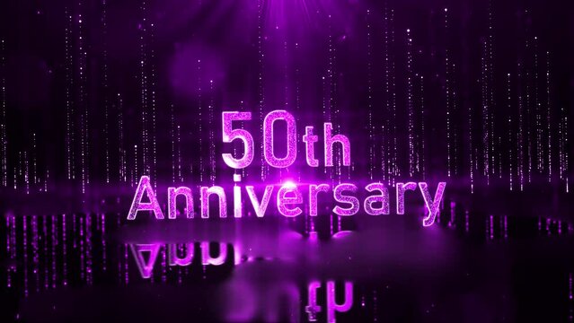 Congratulations on the 50th anniversary, Purple background