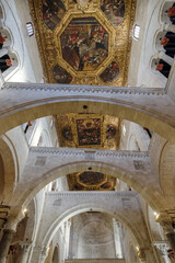 Ceiling at Basilica San Nicola, Bari, Puglia, Italy