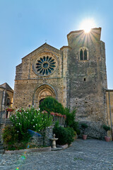 Fototapeta na wymiar Altomonte Calabria Italy. Santa Maria della Consolazione gothic angevin church
