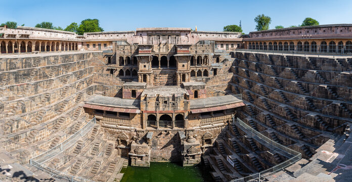 baori stepwells in jaipur city, india
