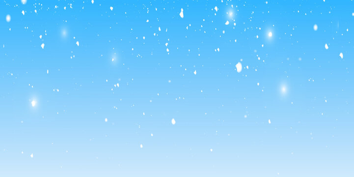The dust sparks and white stars shine with special light. Vector sparkles on a blue background. Sparkling magical dust particles.