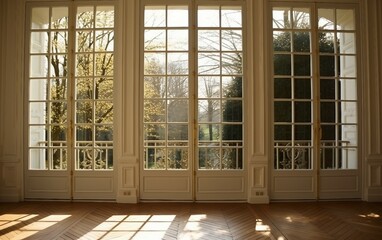 French Windows Tall casement windows.