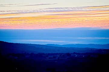 Spectacular Sunrises in Winter in Umbria, Italy