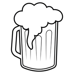 October Fest Celebration Festive Holiday Simple Vector Icon art 