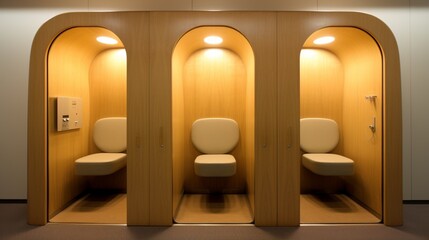 Role of privacy booths in maintaining focus and concentration