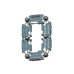 Futuristic & Robotic 3D Alphabet PNG Letters