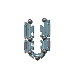 Futuristic & Robotic 3D Alphabet PNG Letters