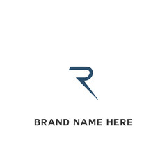 R letter logo, Letter R logo, R letter icon Design with black background. Luxury R letter 