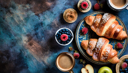 Boulangerie Bliss: National Croissant Day's Feast of Warm Pastries, Coffee, and Fresh Fruits