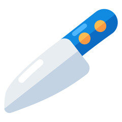 Modern design icon of knife, flat vector 