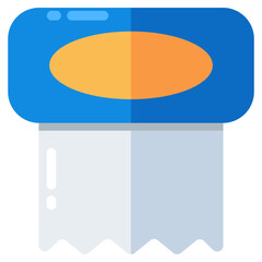 A perfect design icon of tissue dispenser 