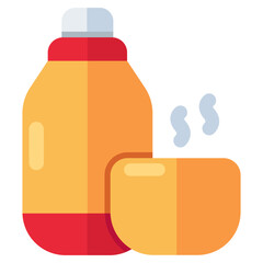 A perfect design icon of thermos