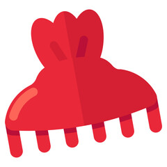 Obraz premium A beautiful design icon of hair clip