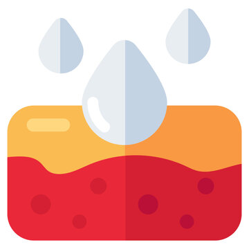 Premium download icon of hydrated skin 
