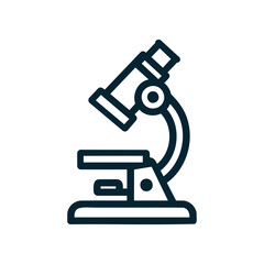 simple microscope icon isolated. Vector illustration
