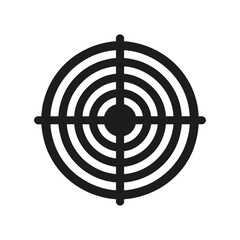 Target icon. Sight or target icon isolated. Vector illustration