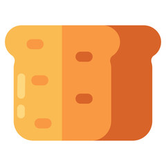 Modern design icon of toast available for download 