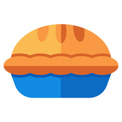 Modern design icon of apple pie