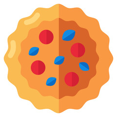 Fototapeta premium An editable design icon of biscuit