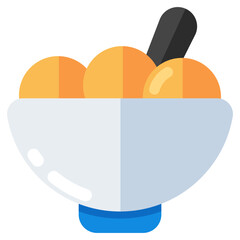 Modern design icon of food bowl