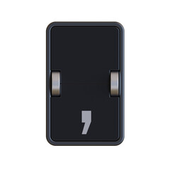 Split-Flap 3D Alphabet PNG Letters