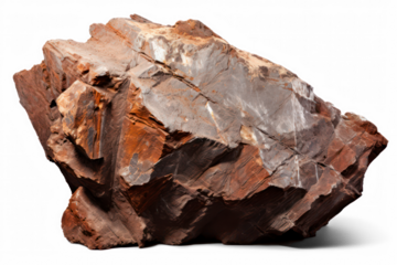 Iron ore isolate on transparent background, png file