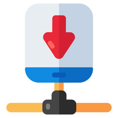 Premium download icon of mobile download 