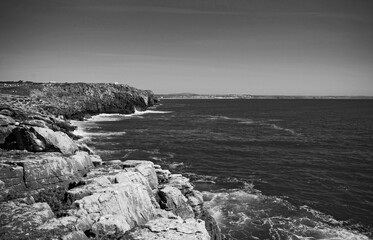 Cliffs on the Atlantic coast of Peniche, Portugal - 692612306